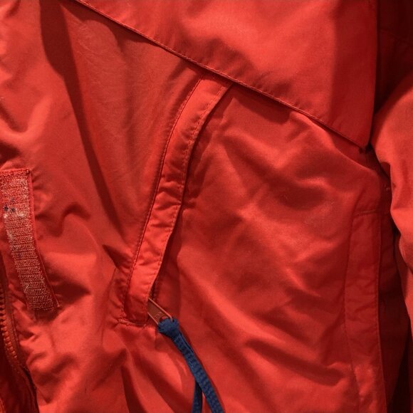 Vtg Columbia Windbreaker Jacket Womens XL Red Whirlibird Outdoors Nautical 90s - Picture 5 of 10